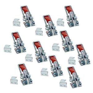 Utoolmart トグルクランプ 水平ハンドル式 保持能力165kg 冷間圧延鋼 10個入り GH-40323 クイッククランプ ワンタッチ ハンド