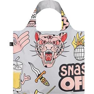 LOQI (ローキー) エコバッグ SN.TG.R SNASK Tiger Snake Beer Grey Recycled Bag ホワイト フリーの商品画像