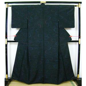 本場大島紬 都喜ヱ門 証紙付き 金ラベル 純泥染 茶泥 正絹 10403