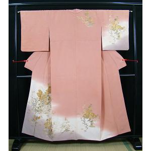 訪問着 着物 袷 作家物 峰山和生 京友禅 手染 裄66 Ｍ 中古 sn1633 訪問着 着物 袷 作家物 峰山和生 京友禅 手染 裄66 M 中古 sn1633