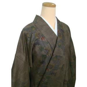 本場大島紬 渋粋な幾何学文様 正絹 9314 : 9314 : きものあかね - 通販 