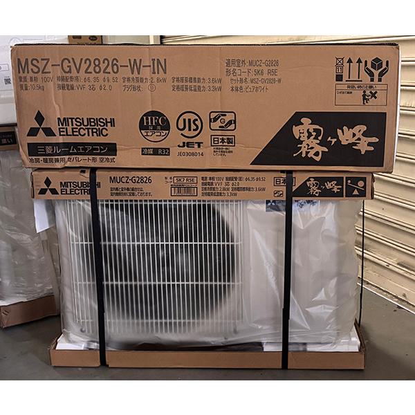 《訳あり・未使用・未開梱・梱包破損》◆15時迄出荷OK！三菱 ルームエアコン【MSZ-GV2826 ...