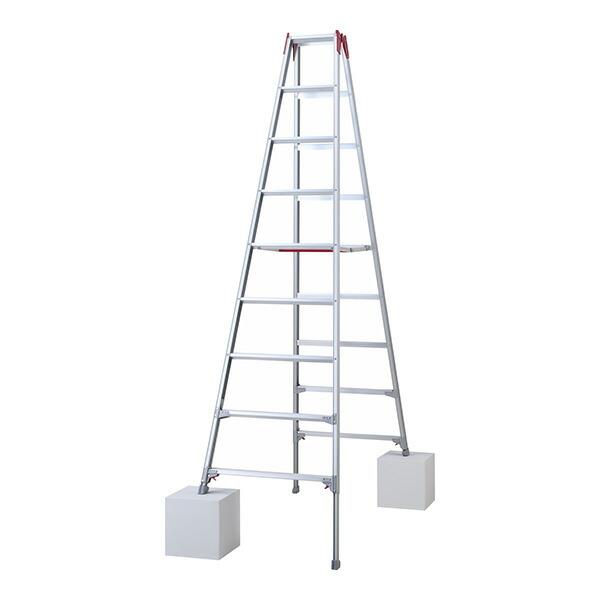 ●∂長谷川工業 【RYZ-27d】脚立 伸縮式専用脚立 脚部伸縮式 天板高さ2.51〜2.82m 質...