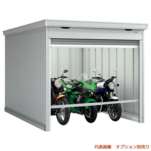 ●u.イナバ物置/稲葉製作所【FM-2635HD】GM ガンメタリック FM バイク保管庫 バイクガ...