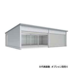 ●u. イナバ物置/稲葉製作所【WG-S5454・76MP】WG 電動開閉ガレージ タフレージ シャッタータイプ 4台収納タイプ 一般型 高基礎 注2週