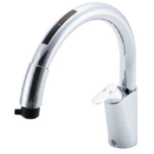 INAX/LIXIL【JF-NB464SX(JW)】タッチレス水栓 ナビッシュ(浄水機ビルトイン型) 呼び径13mm 吐水口長さ239mm 乾電池式B6タイプ〔HE〕