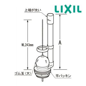 LIXIL（リクシル） LIXIL・INAX 2ハンドルシャワー バス水栓 一時止水