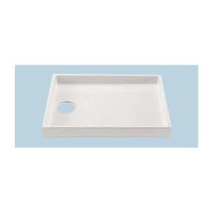INAX/LIXIL 洗濯機パン【PF-8064AL/FW1-BL】ホワイト 左排水 800×640×82 BL認定品〔IE〕｜家電と住設のイークローバー