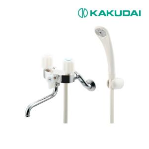 カクダイ（KAKUDAI） 2ハンドルシャワー混合栓(一時止水付) 139-503