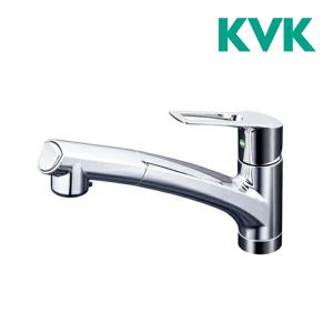 《》▽15時迄出荷OK！KVK 水栓金具流し台用シングルレバー式シャワー付混合栓