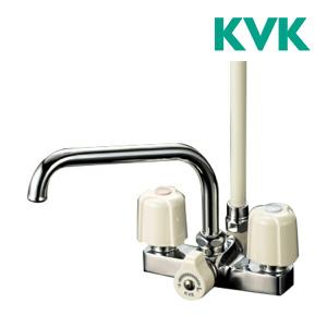 ▽《在庫あり》◆15時迄出荷OK！KVK 水栓金具【KF14ER2】デッキ形2ハンドルシャワー 240mmパイプ付｜clover8888