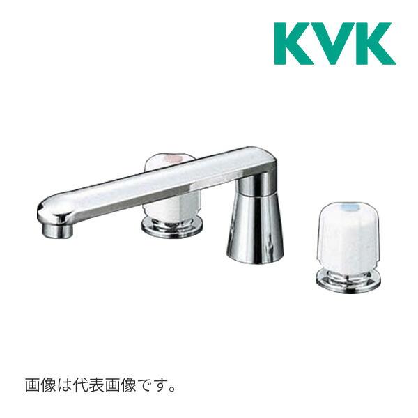 △《在庫あり》◆15時迄出荷OK！KVK 水栓金具【KM82CU】埋込2ハンドル混合栓 ナット接続 ...