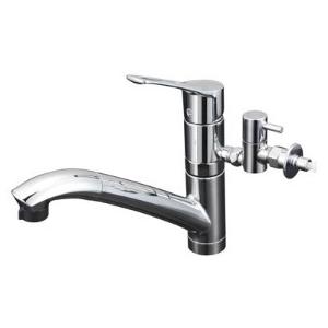 三栄水栓 シングルワンホールスプレー分岐混合栓 K87000ETJV-V2S