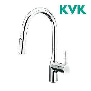 KVK キッチン水栓 KM6061EC グースネックシングルレバー式混合 