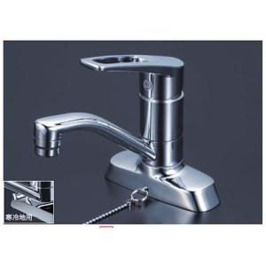 KVK混合栓 温度調整機能付き KVK KVK水栓金具 KM17GN/KM17ZGN 2ハンドル混合栓 200mmパイプ付 一般