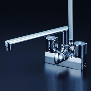 KVK 水栓金具 KVK KF2008G3 デッキ形2ハンドルシャワー : まいどDIY