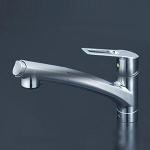 KVK シングルシャワー付混合栓 撥水膜コーティング 上施工 eレバー