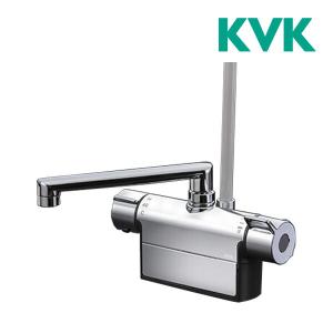 デッキ形サーモスタット式シャワー 浴室水栓 190mmパイプ付 KVK