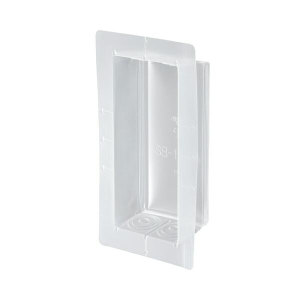 未来工業 【SB-1YSA-N(10個入)】気密カバー(深形) 粘着テープ無 種類：1ヶ用〔▽〕