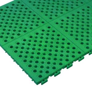 u.ミヅシマ工業ソフトチェッカー グリーン 本体 250X250