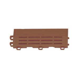 u.ミヅシマ工業ネパックマット 中フチ-  ブラウン 60X150