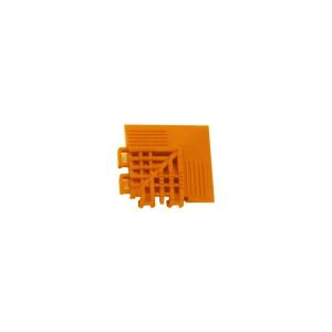 u.ミヅシマ工業チェックチェッカーコーナー オレンジ 65X65