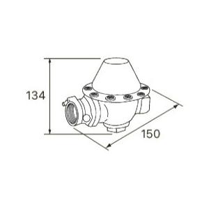 ヨシタケ　減圧弁　GD30 蒸気用 GD-30-20-A 減圧弁(蒸気用) GD-30シリーズ ヨシタケ 接続JIS Rc