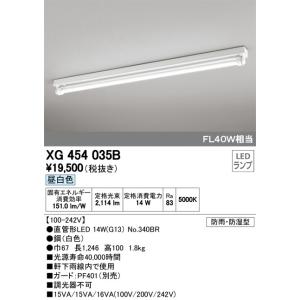 ‡‡‡βオーデリック/ODELIC 防雨防湿型看板灯 【XG454035B】 直管形LED 昼白色 防雨防湿型 ガード別売の商品画像