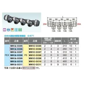 オンダ製作所 【樹脂製】WH1-HA09 HA型 回転ヘッダー IN側HIVP13 ×1口