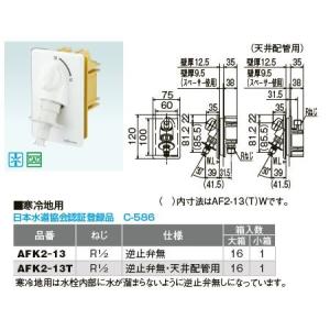 オンダ製作所【WF1-1325】WF1型 洗濯機用コンセント 緊急止水機能付 逆