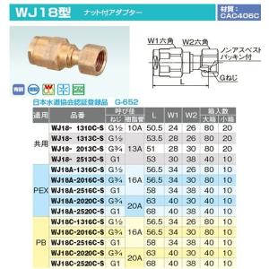 オンダ製作所【WJ8-1313-S】ダブルロックジョイント WJ8型 Rcねじ ツバ ONDA ダブルロック φ58配管アダプター WJ8-1313-S 20個入