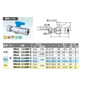 オンダ製作所【WB27-1313MB-S-1】ダブルロックバルブ WB27型 平行お