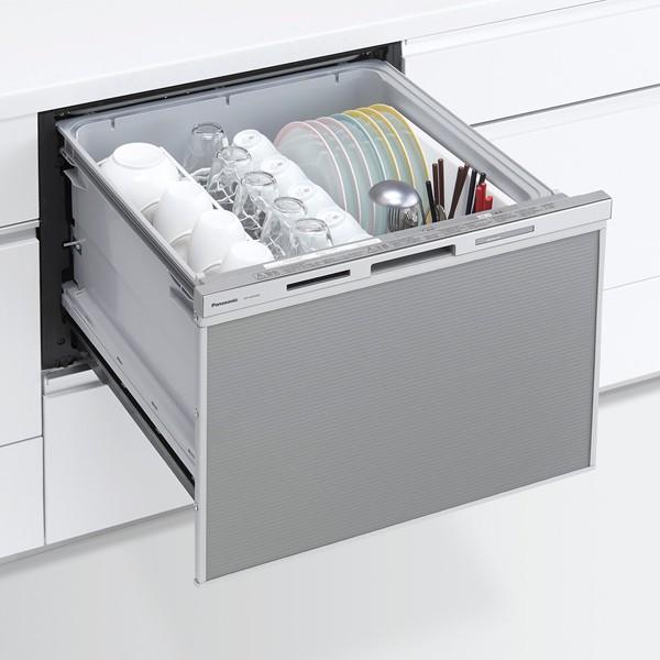 ●パナソニック【NP-60MS8S】ビルトイン食器洗い乾燥機 ドアパネル型 M8シリーズ ワイドタイ...