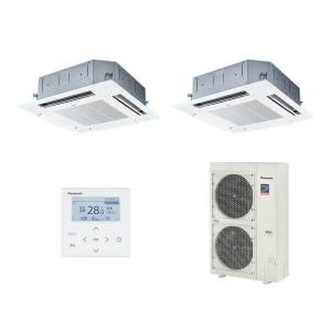 ●βパナソニック 業務用エアコン【PA-P140U7HDNB】[分岐管セット] 4方向天井カセット形 同時ツイン 標準(ワイヤード) 三相200V P140形 5.0馬力相当 Panasonic（パナソニック） ○βパナソニック 業務用エアコン【PA