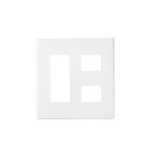 パナソニック　配線金具【WTF8005W】コンセントプレート　2連用　スクエアホワイト