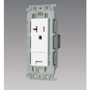 パナソニック 配線器具【WTL193149W】(セラミックホワイト) アドバンスシリーズ 15A・20A兼用埋込アースターミナル付接地コンセント(絶縁枠付)