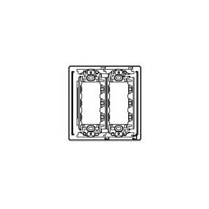 パナソニック 配線器具【WN37082W】絶縁取付枠 (2連)