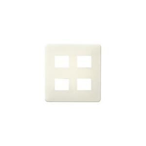 パナソニック 配線器具【WN6004W】モダンプレート4コ用 (ミルキーホワイト)