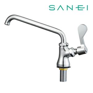 ∠《在庫あり》◆15時迄出荷OK！三栄水栓/SANEI【A5370-13】厨房用立形上向自在水栓 共用形｜家電と住設のイークローバー