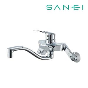 KVK MSK110KT KVKキッチン壁付けシングル混合栓吐水口170mmパイプ