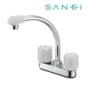 ≦《》15時迄出荷OK！三栄水栓/SANEI 水栓金具ツーバルブ台付混合栓