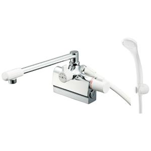 KVK KVK KM3008R デッキ形サーモスタット式混合栓 右ハンドル仕様 可変