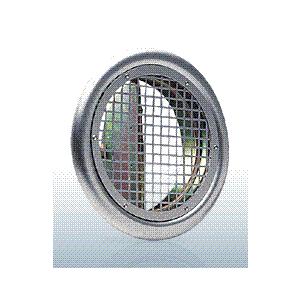 西邦工業【SED150】角パンチング型8□×PITCH10・防火ダンパー付外壁用アルミ製換気口・フラ...