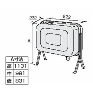 ノーリツ 石油給湯器用オイルタンク FT-92SS 容量85リットル 家庭用全