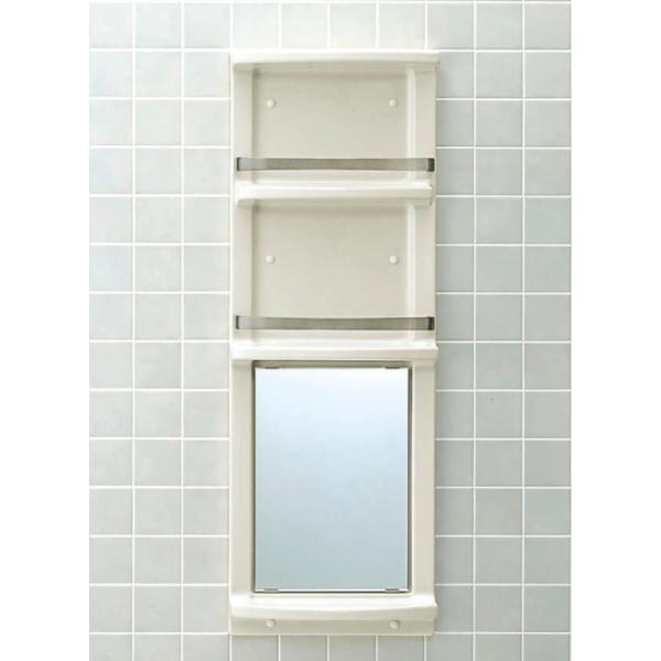 INAX/LIXIL 【YR-412G】(YR412G)浴室収納棚 鏡付(平付)〔FA〕