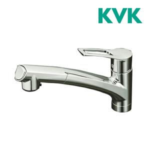 ▽∠《在庫あり》◆15時迄出荷OK！KVK水栓金具【KM5021T】流し台用シングルレバー式シャワー付混合栓｜家電と住設のイークローバー