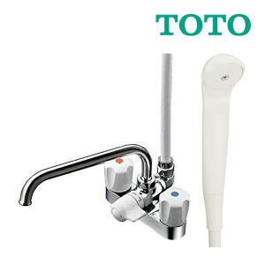 《》15時迄出荷OK！TOTO ２ハンドルシャワー金具台付きタイプスプレー（節水）