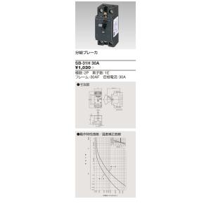 β東芝 電設資材【SB31H30A】安全ブレーカ 分岐ブレーカ