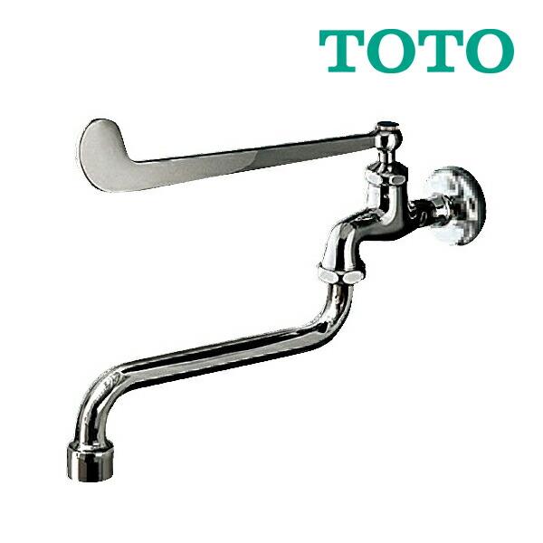 《在庫あり》◆15時迄出荷OK！TOTO 水栓金具【T130AEQF13 C】横水栓 自在形 レバー...