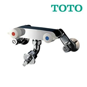 ∞《》15時迄出荷OK！TOTO 緊急止水弁付洗濯機用水栓「ピタットくん」露出タイプ(壁給水タイプ)緊急止付２ハンドル混合栓